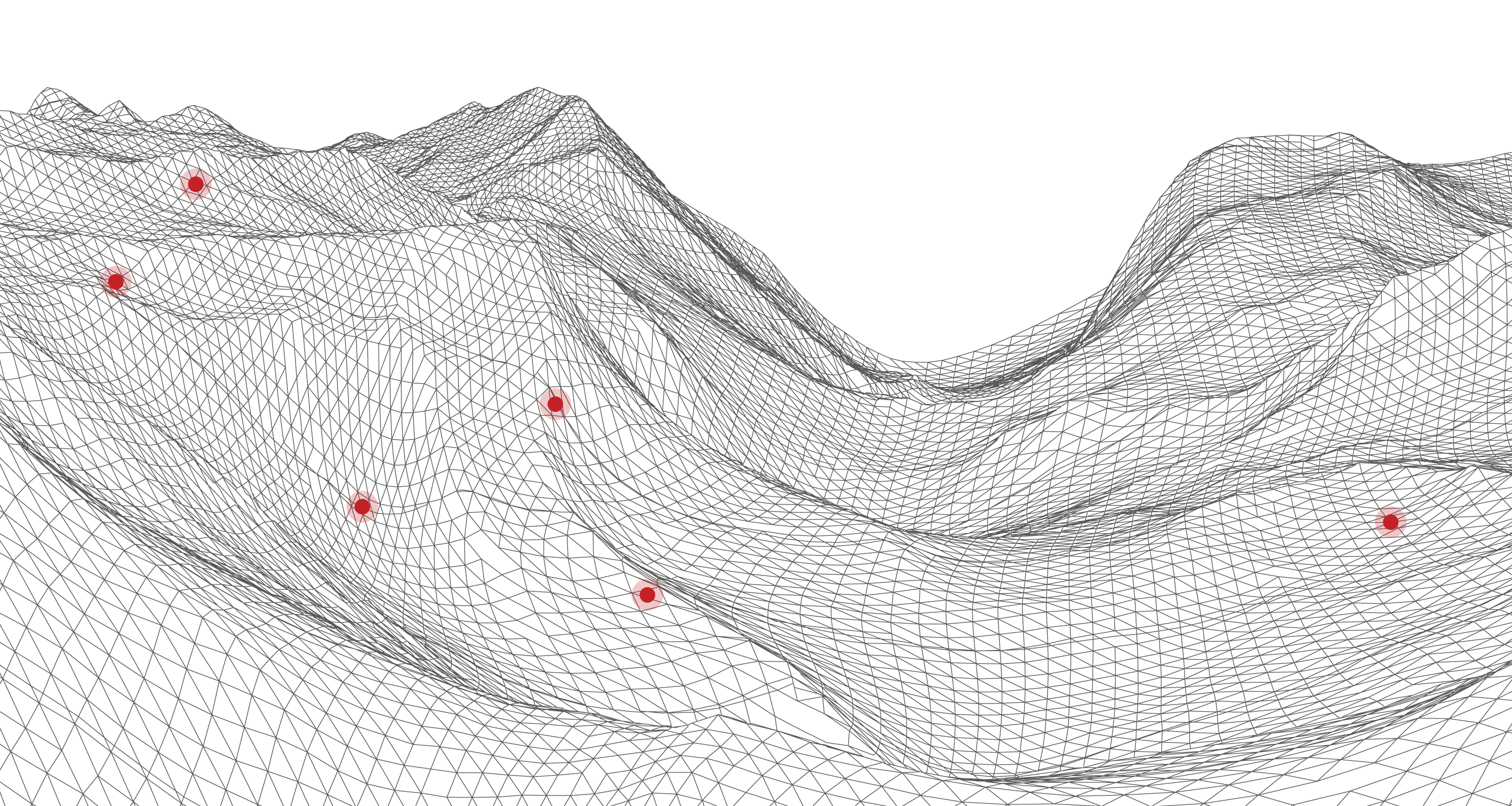 Brimstone mountain vector with dots