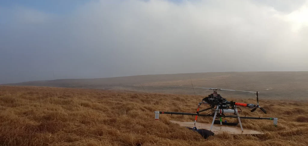 Brimstone uxo conducting a uxo drone survey on dartmoor national park