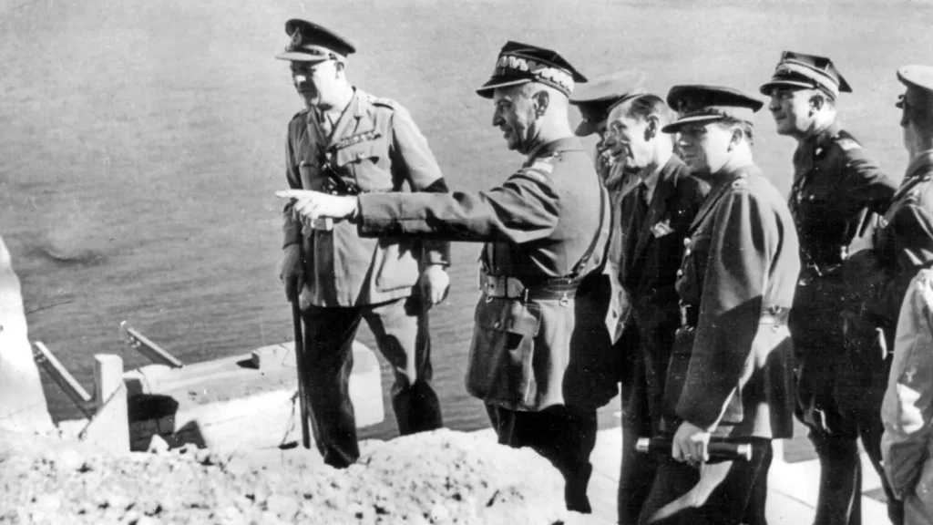 Surveying the fortifications atop the Rock of Gibraltar
