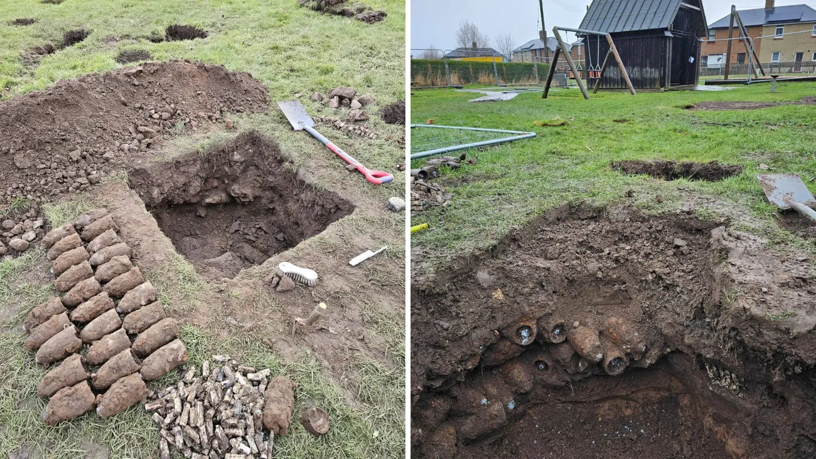 UXO found at Wooler play park by Brimstone UXO