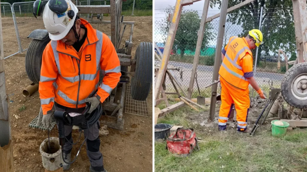 Brimstone UXO engineers providing borheole support